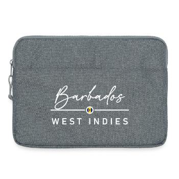 Barbados - West Indies - Caribbean - Laptop bag 15" - heather grey - Front