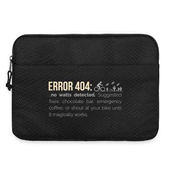 Sweat à capuche cyclable – 404 : Aucun watts détecté - Sacoche pour ordinateur portable 15 pouces - noir - Devant