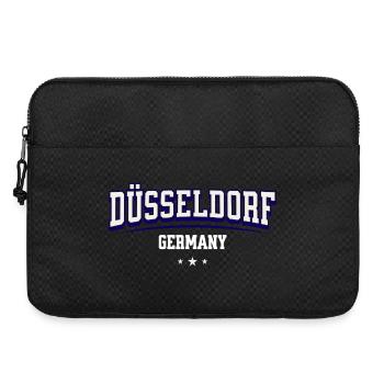 Logo universitaire de Düsseldorf, Allemagne - Sacoche pour ordinateur portable 15 pouces - noir - Devant