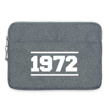 1972 Cadeau rétro 1972 - Sacoche pour ordinateur portable 15 pouces - gris chiné - Devant