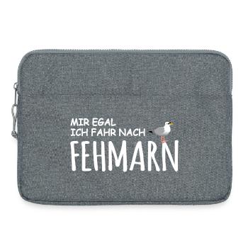 Fehmarn Liebe - Laptoptasche 15" - Grau meliert - Vorne