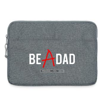 Dad in Process Shirt – Zukünftiger Vater - Laptoptasche 15" - Grau meliert - Vorne