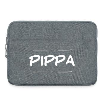 Nom Pippa - Sacoche pour ordinateur portable 15 pouces - gris chiné - Devant