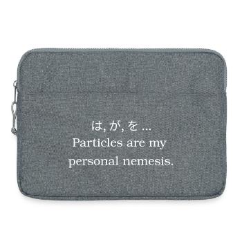 Partikeldrama: Japanische Grammatik - Laptoptasche 15" - Grau meliert - Vorne