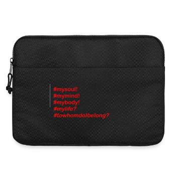 Soul Hashtag Collection - Laptop bag 15" - black - Front
