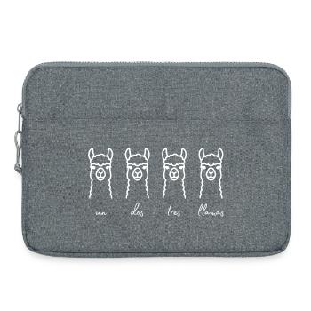 un dos tres llamas - Laptoptasche 15" - Grau meliert - Vorne