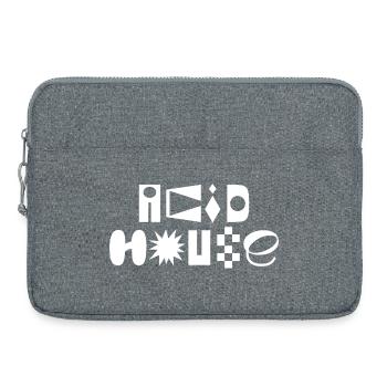 Acid House Fancy Typography Logo-Design - Laptoptasche 15" - Grau meliert - Vorne