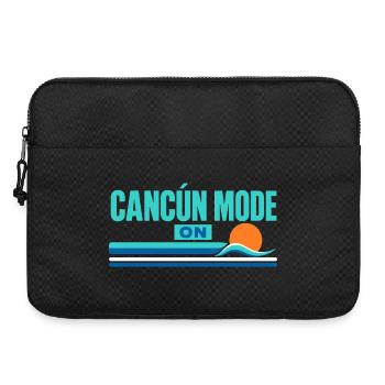 Cadeaux de vacances à la plage, Mode Cancún activé, Voyage au Mexique - Sacoche pour ordinateur portable 15 pouces - noir - Devant