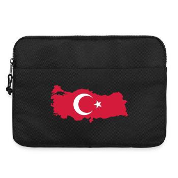 Türkei Landkarte Fahne - Laptoptasche 15" - Schwarz - Vorne