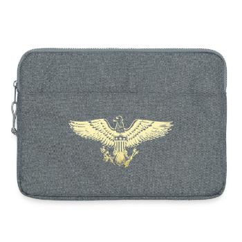 USA aigle armoiries - Sacoche pour ordinateur portable 15 pouces - gris chiné - Devant