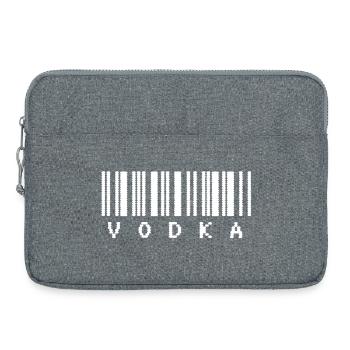 Typographie du code-barres de la vodka - Sacoche pour ordinateur portable 15 pouces - gris chiné - Devant