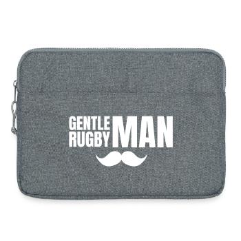 rugby, rugbyman, rugby sport, rugby humour - Laptop bag 15" - heather grey - Front