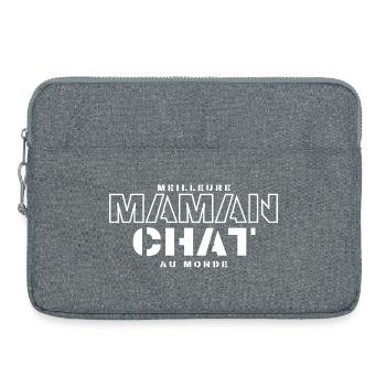 Meilleure Maman Chat Au Monde - Sacoche pour ordinateur portable 15 pouces - gris chiné - Devant