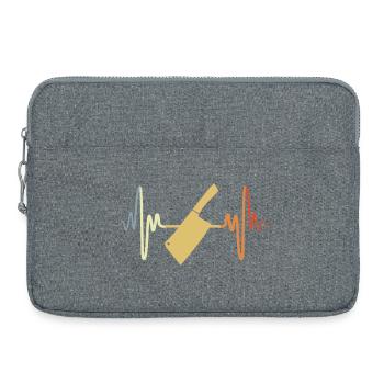 Cleaver ECG Heart Line - Laptop bag 15" - heather grey - Front