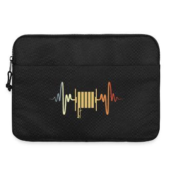 Tuyau d’incendie rétro Heartbeat - Sacoche pour ordinateur portable 15 pouces - noir - Devant