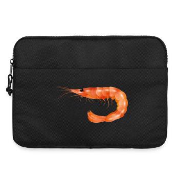 Pink Shrimp or Shrimp Hand Drawn - Laptop bag 15" - black - Front