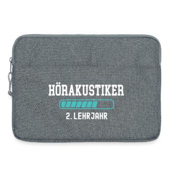 Hörakustiker Ausbildung 2 Lehrjahr 2. Berufsjahr - Laptoptasche 15" - Grau meliert - Vorne