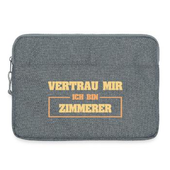 charpentier - Sacoche pour ordinateur portable 15 pouces - gris chiné - Devant