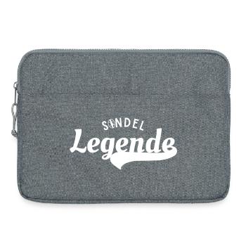 Sondeln_Legende_T-shirt_Design - Laptoptasche 15" - Grau meliert - Vorne