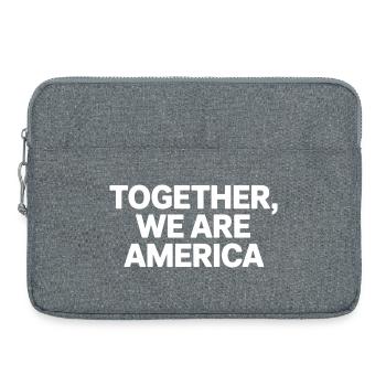 Together We Are America Shirt - Laptop bag 15" - heather grey - Front
