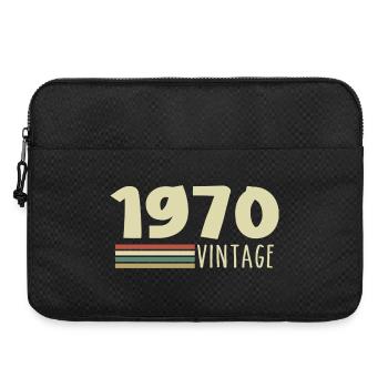Anniversaire-1970 - Sacoche pour ordinateur portable 15 pouces - noir - Devant