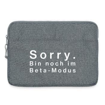 Désolé. Je suis encore en mode bêta - Sacoche pour ordinateur portable 15 pouces - gris chiné - Devant
