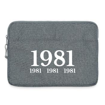 1981 - Laptoptasche 15" - Grau meliert - Vorne