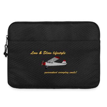 Low&Slow Piper Cub - Laptop bag 15" - black - Front