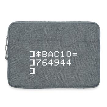 Bacio BAC10 8-Bit Esadecimale Code Nerd Pixel Art - Laptoptasche 15" - Grau meliert - Vorne