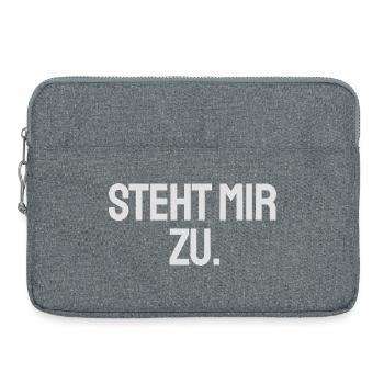 J’y ai droit. Design clair pour les produits sombres. - Sacoche pour ordinateur portable 15 pouces - gris chiné - Devant