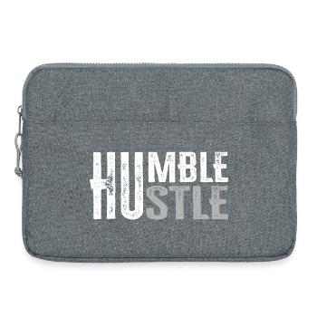 Humble Hustle Entrepreneur Businessman Businesswo - Laptop bag 15" - heather grey - Front