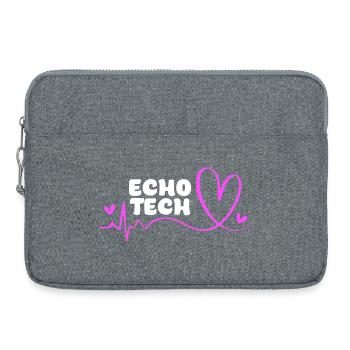 Kardiographie Kardiogramm - Laptoptasche 15" - Grau meliert - Vorne