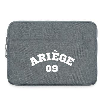 Ariège 09 Humor-Geschenk-T-Shirt - Laptoptasche 15" - Grau meliert - Vorne