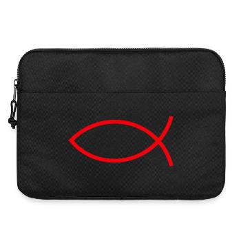 Jésus poisson Ichthys poisson poisson poisson - Sacoche pour ordinateur portable 15 pouces - noir - Devant