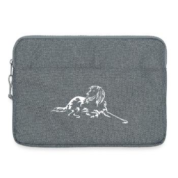 German longhair "Black Edition" - Laptop bag 15" - heather grey - Front