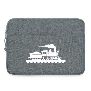 Dessin ferroviaire - Sacoche pour ordinateur portable 15 pouces - gris chiné - Devant