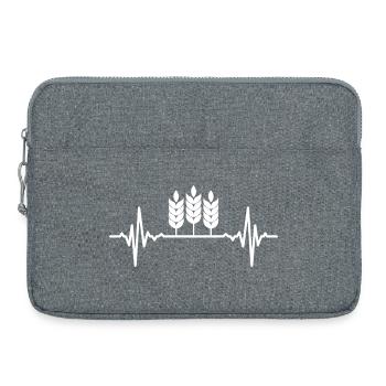 Lignée de cœur de la culture du blé - Sacoche pour ordinateur portable 15 pouces - gris chiné - Devant