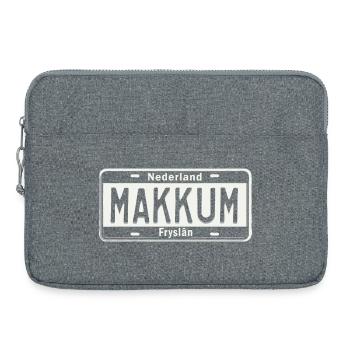 T-Shirt Makkum Hoodie Ijsselmeer Friesland - Laptop bag 15" - heather grey - Front