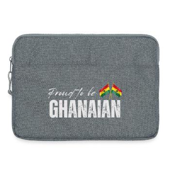 Ghanaian pride, made in Ghana - Laptop bag 15" - heather grey - Front