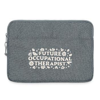 Future occupational therapist student motivation - Laptop bag 15" - heather grey - Front