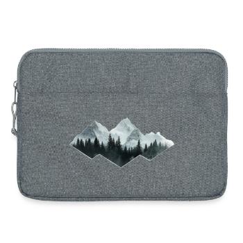 forest mountains - Laptop bag 15" - heather grey - Front