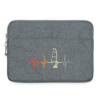 4 juillet Pom-pom girl des États-Unis - Sacoche pour ordinateur portable 15 pouces - gris chiné - Devant