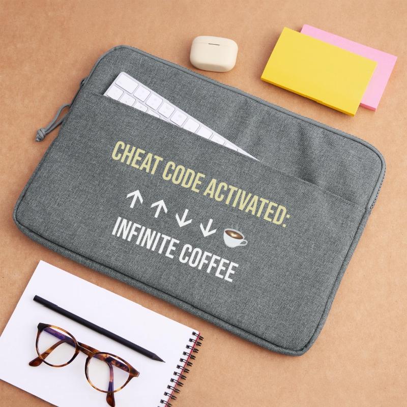 Infinite Coffee Active Cheat Code Laptop bag 15"
