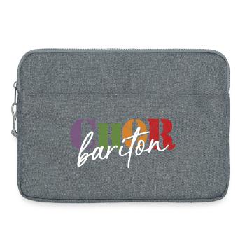 Chor Bariton - Laptoptasche 15" - Grau meliert - Vorne