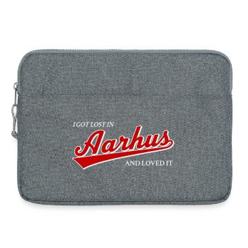 Je me suis perdu à Aarhus et j’ai adoré - Travel Denmark - Sacoche pour ordinateur portable 15 pouces - gris chiné - Devant