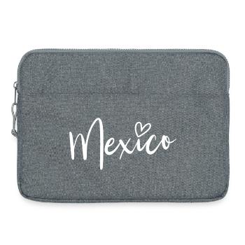 Les femmes du cœur du Mexique aiment le Mexique - Sacoche pour ordinateur portable 15 pouces - gris chiné - Devant