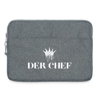 Les cadeaux du chef Chef Royale - Sacoche pour ordinateur portable 15 pouces - gris chiné - Devant