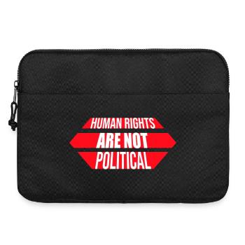 Les droits de l’homme ne sont pas politiques Logo Menschenrechte - Sacoche pour ordinateur portable 15 pouces - noir - Devant