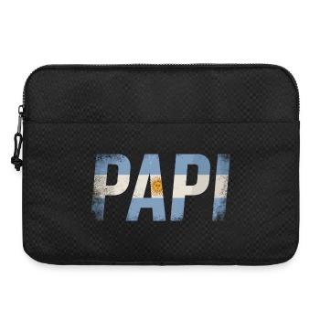 Papi Argentinien Flagge Vintage Papa - Laptoptasche 15" - Schwarz - Vorne