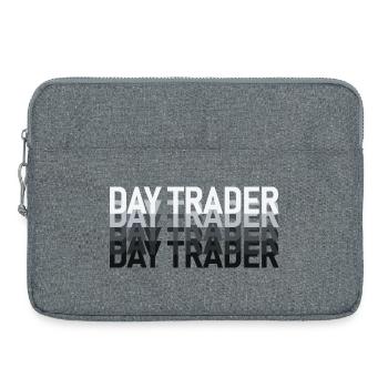 Day Trader Marché boursier Trader boursier - Sacoche pour ordinateur portable 15 pouces - gris chiné - Devant